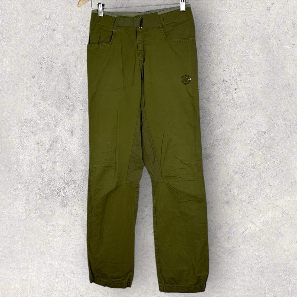 Mammut Massone Pants Mens Size 28 Olive Green Mountain Climbing Hiking Outdoors - Picture 14 of 16